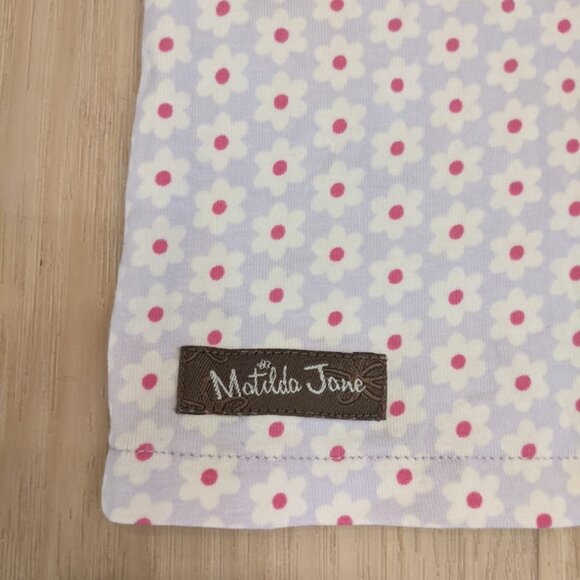 Matilda Jane Girls Sz 6 Top Adventure Begins Front Porch Shirt Floral Ruffle - Picture 9 of 9